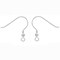 JewelrySupply Sterling Silver Earring Wires with 3mm Bead & Spring 22mm (1 Pair of Sterling Silver Earrings)